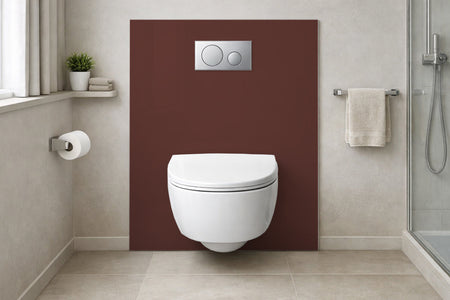 Toilettenrückwand Einfarbig RAL 8015 Kastanienbraun