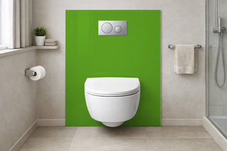 Toilettenrückwand Einfarbig RAL 6017 Maigrün