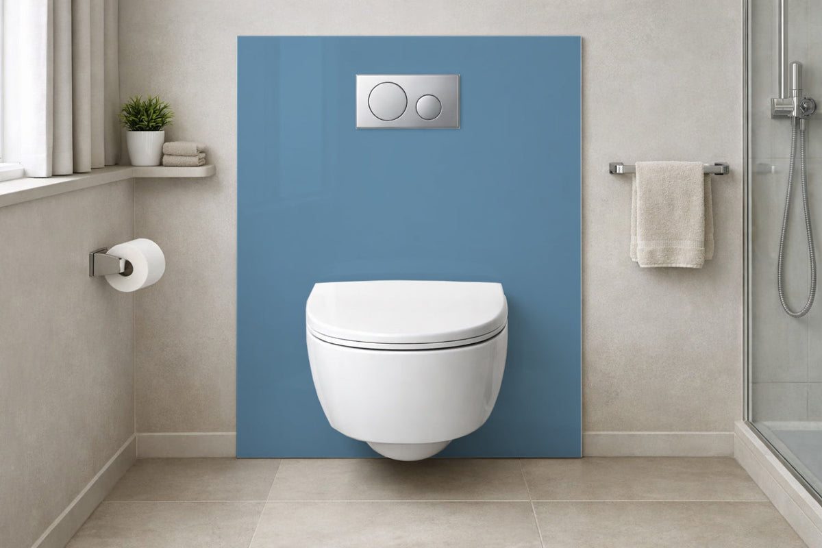 Toilettenrückwand Einfarbig RAL 5024 Pastellblau