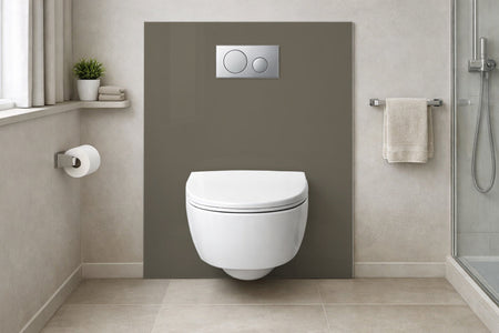 Toilettenrückwand Einfarbig RAL 7006 Beigegrau