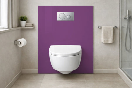 Toilettenrückwand Einfarbig RAL 4008 Signalviolett
