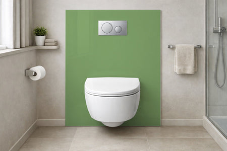 Toilettenrückwand Einfarbig RAL 6021 Blassgrün