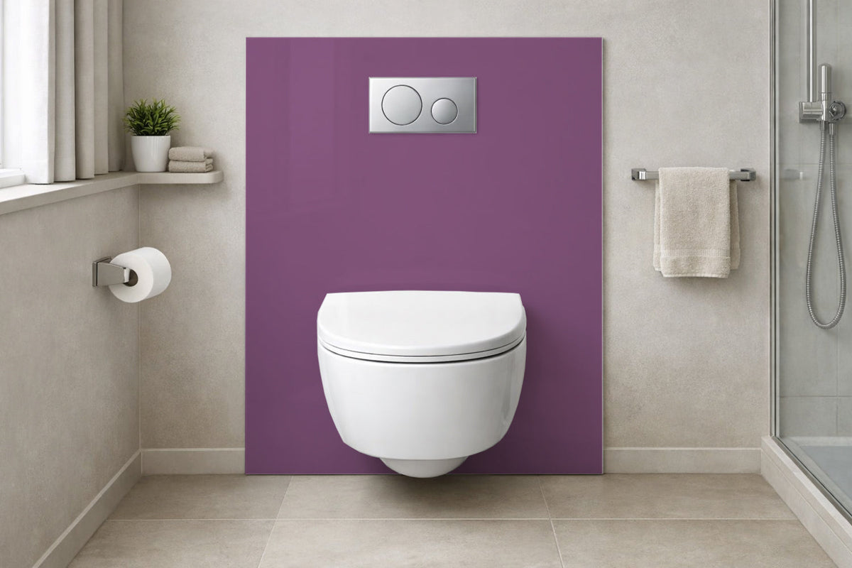Toilettenrückwand Einfarbig RAL 4001 Rotlila