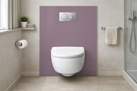 Toilettenrückwand Einfarbig RAL 4009 Pastellviolett