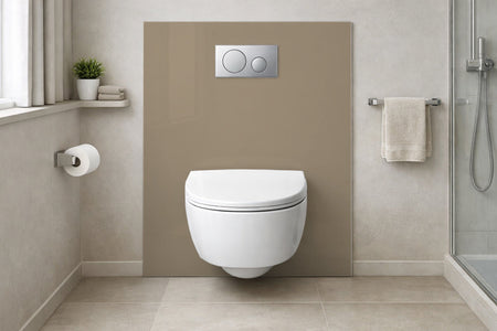 Toilettenrückwand Einfarbig RAL 1019 Graubeige