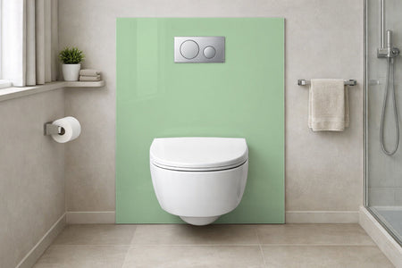 Toilettenrückwand Einfarbig RAL 7032 Kieselgrau