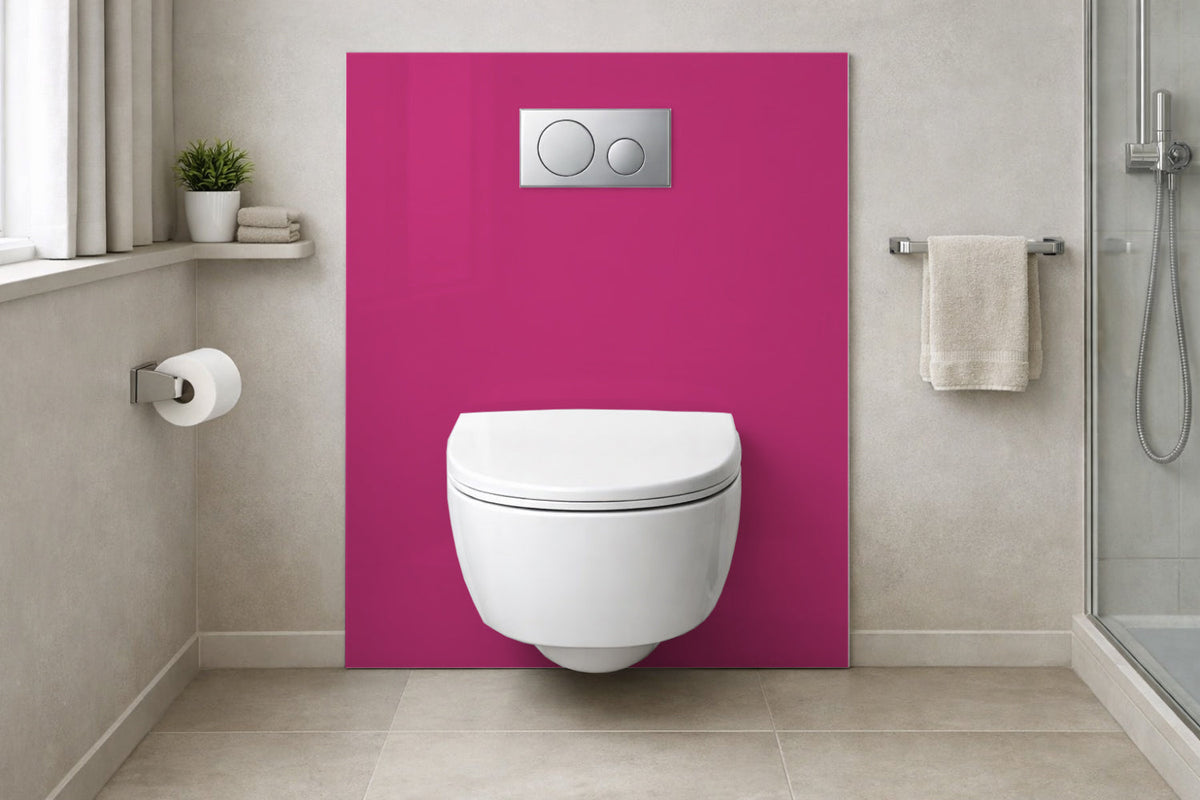 Toilettenrückwand Einfarbig RAL 4010 Telemagenta