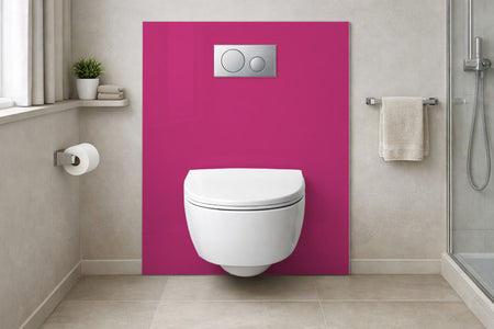 Toilettenrückwand Einfarbig RAL 4010 Telemagenta
