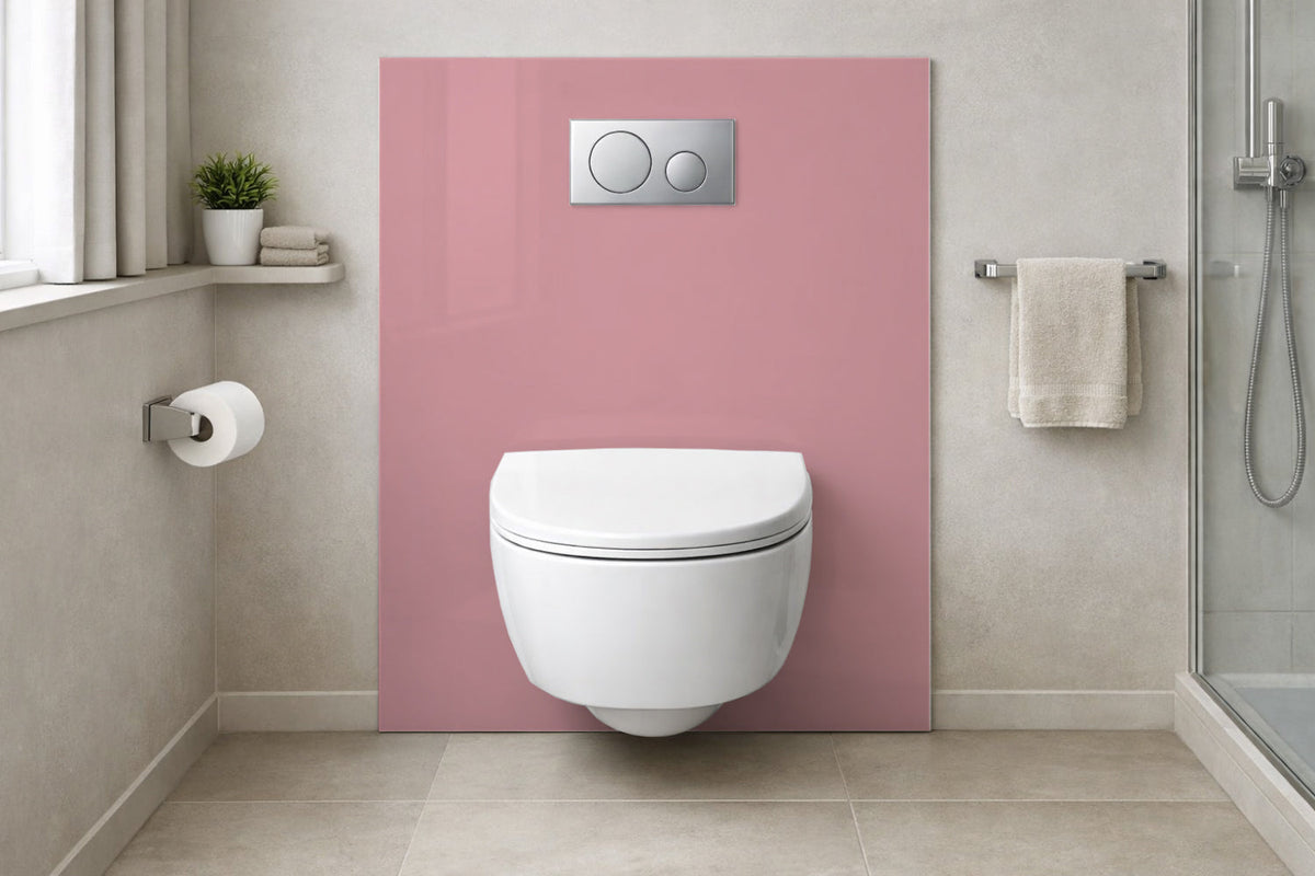Toilettenrückwand Einfarbig RAL 3014 Altrosa
