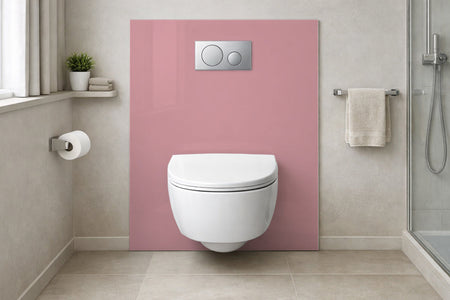 Toilettenrückwand Einfarbig RAL 3014 Altrosa