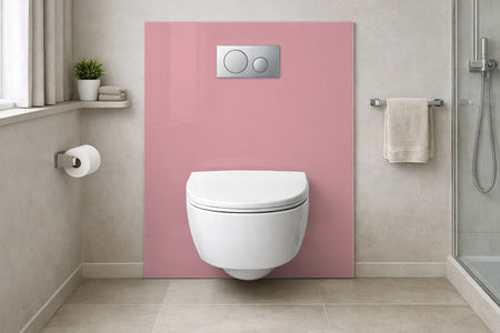 Toilettenrückwand Einfarbig RAL 3015 Hellrosa