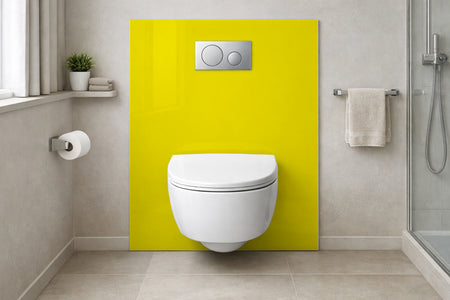 Toilettenrückwand Einfarbig RAL 1018 Zinkgelb
