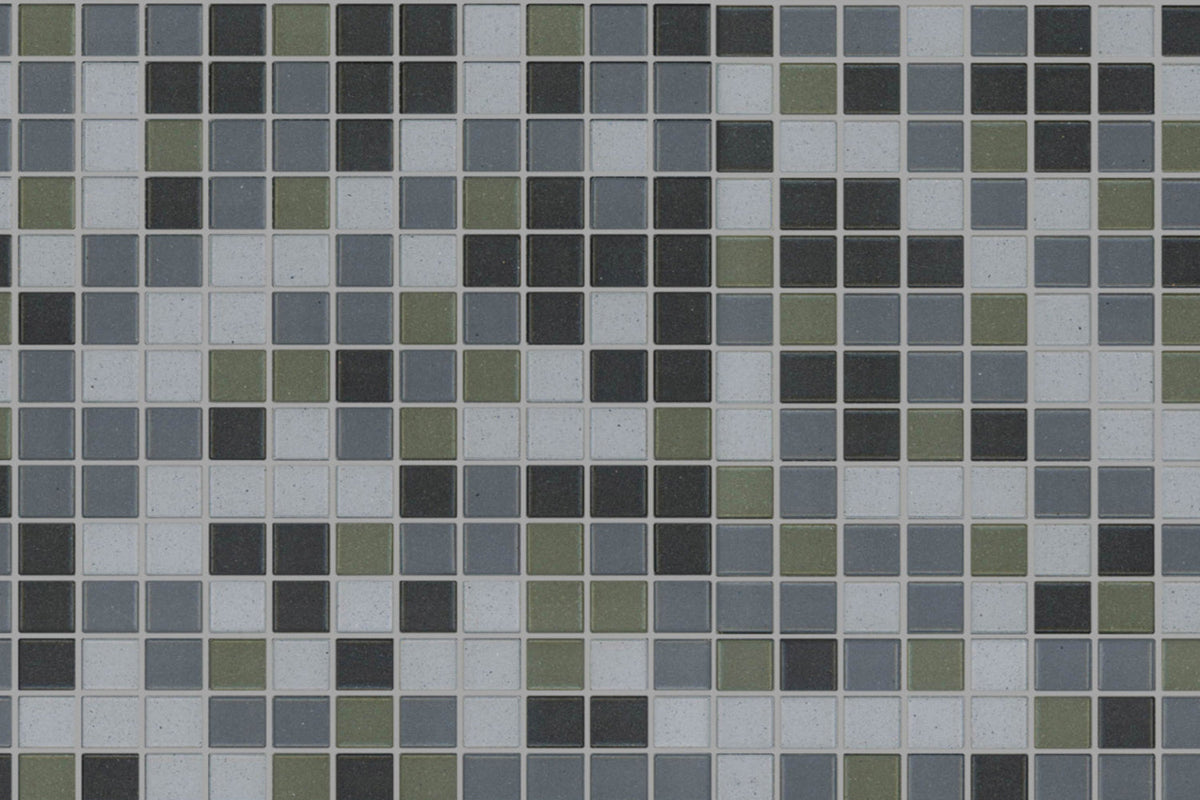 Toilettenrückwand Fliesenoptik