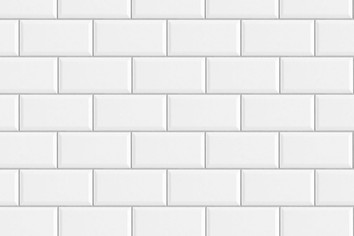 Toilettenrückwand Fliesenoptik