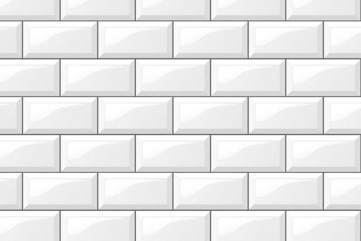 Toilettenrückwand Fliesenoptik