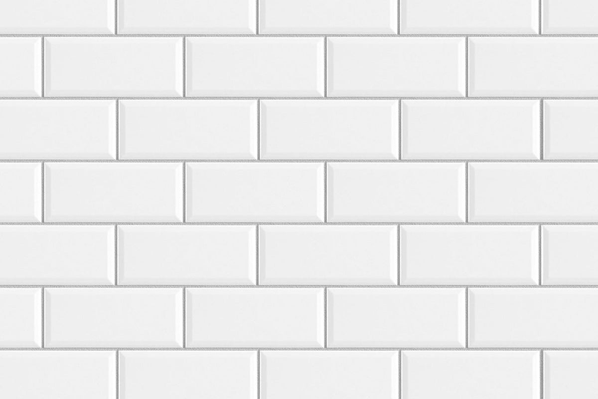 Toilettenrückwand Fliesenoptik