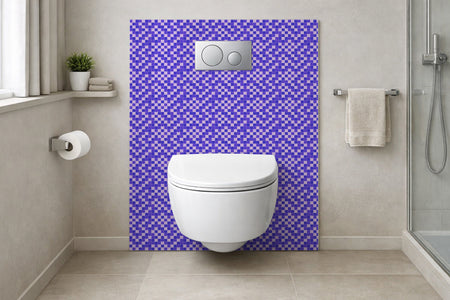 Toilettenrückwand Fliesenoptik