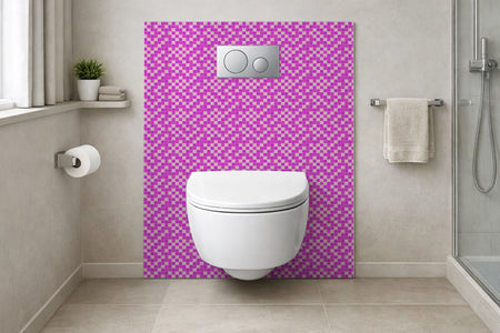 Toilettenrückwand Fliesenoptik