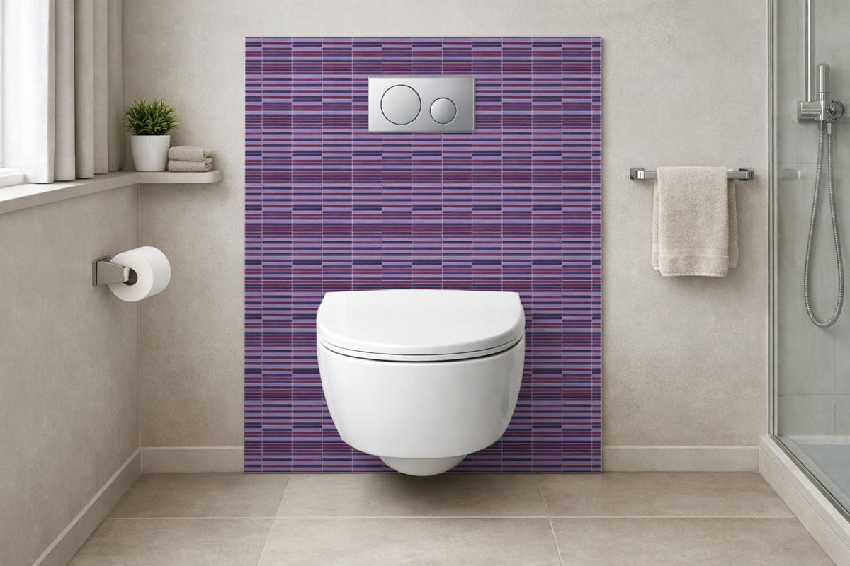 Toilettenrückwand Fliesenoptik