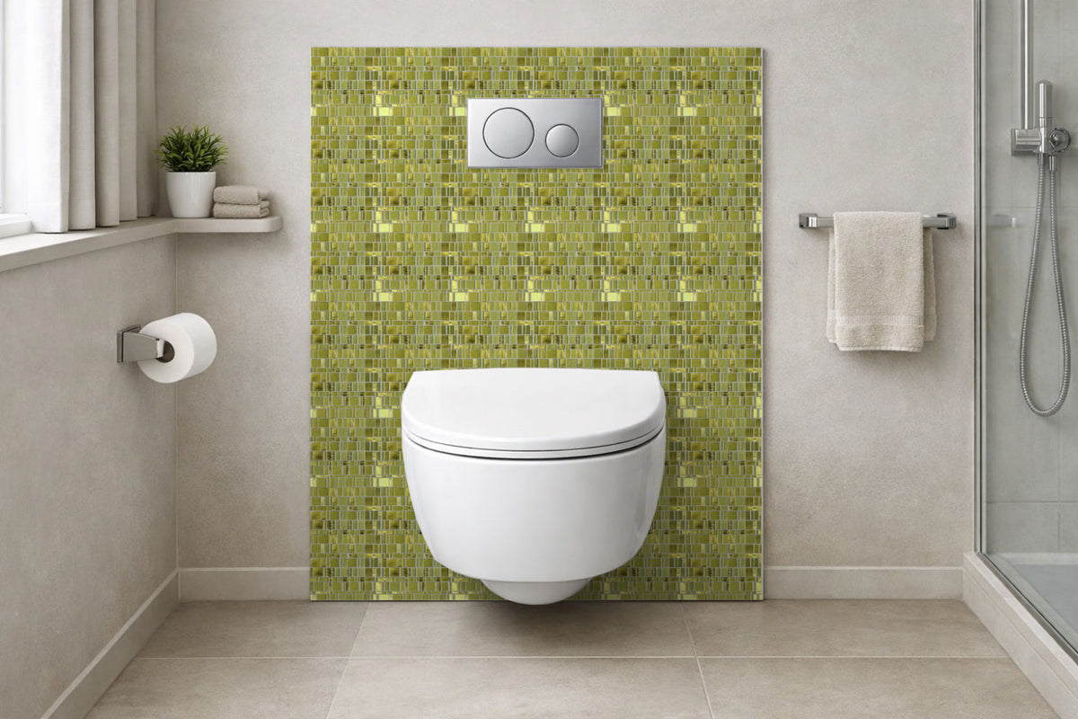 Toilettenrückwand Fliesenoptik