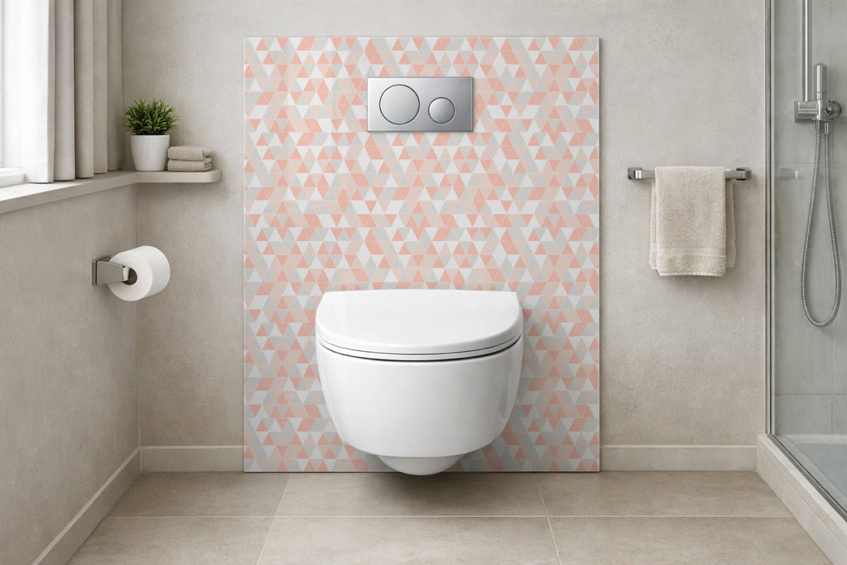 Toilettenrückwand Fliesenoptik