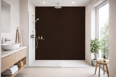 Toilettenrückwand Holzoptik