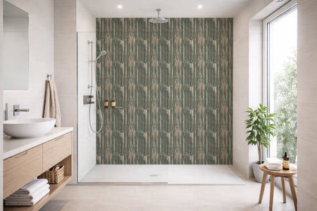 Toilettenrückwand Holzoptik