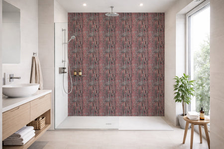 Toilettenrückwand Holzoptik