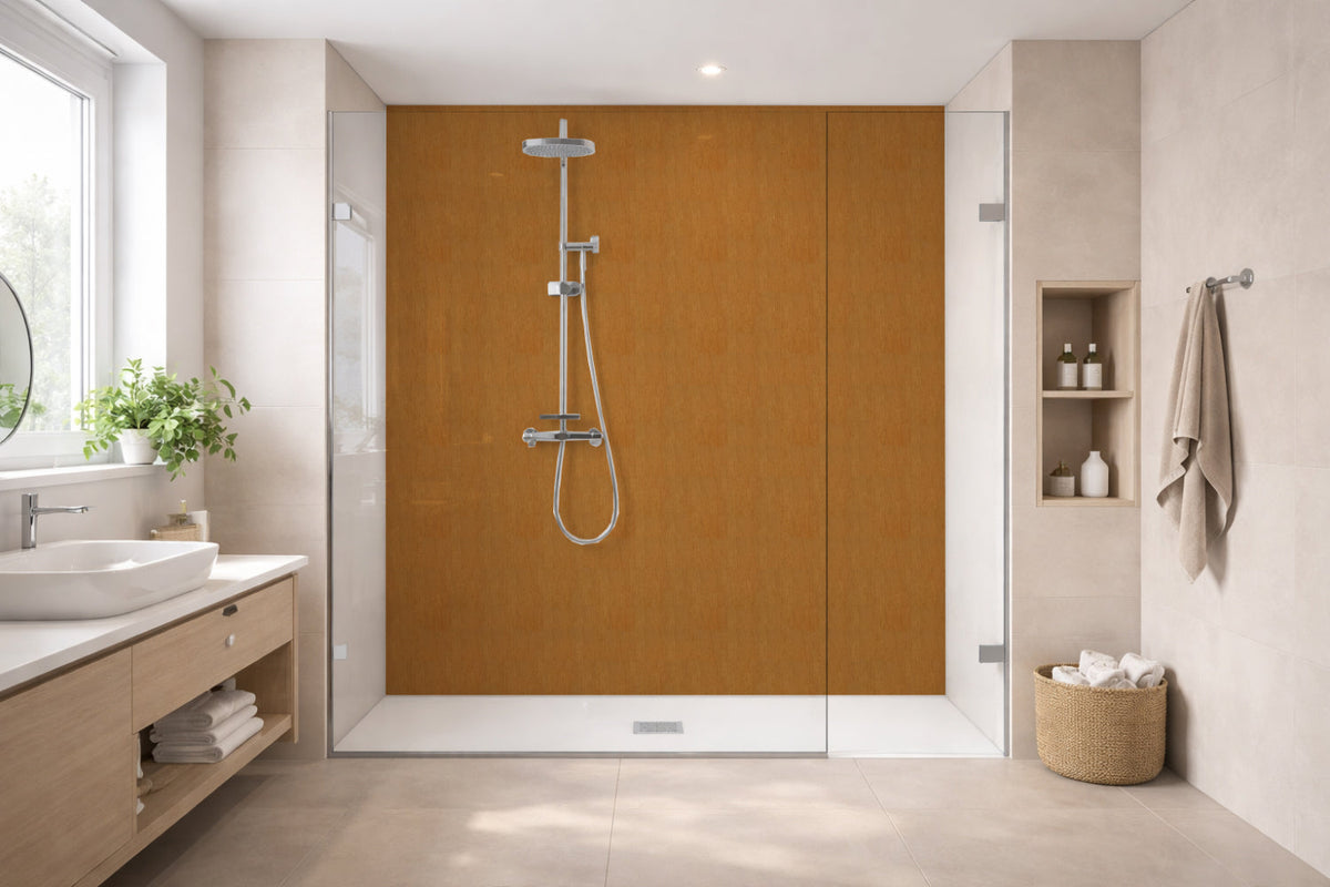Toilettenrückwand Holzoptik