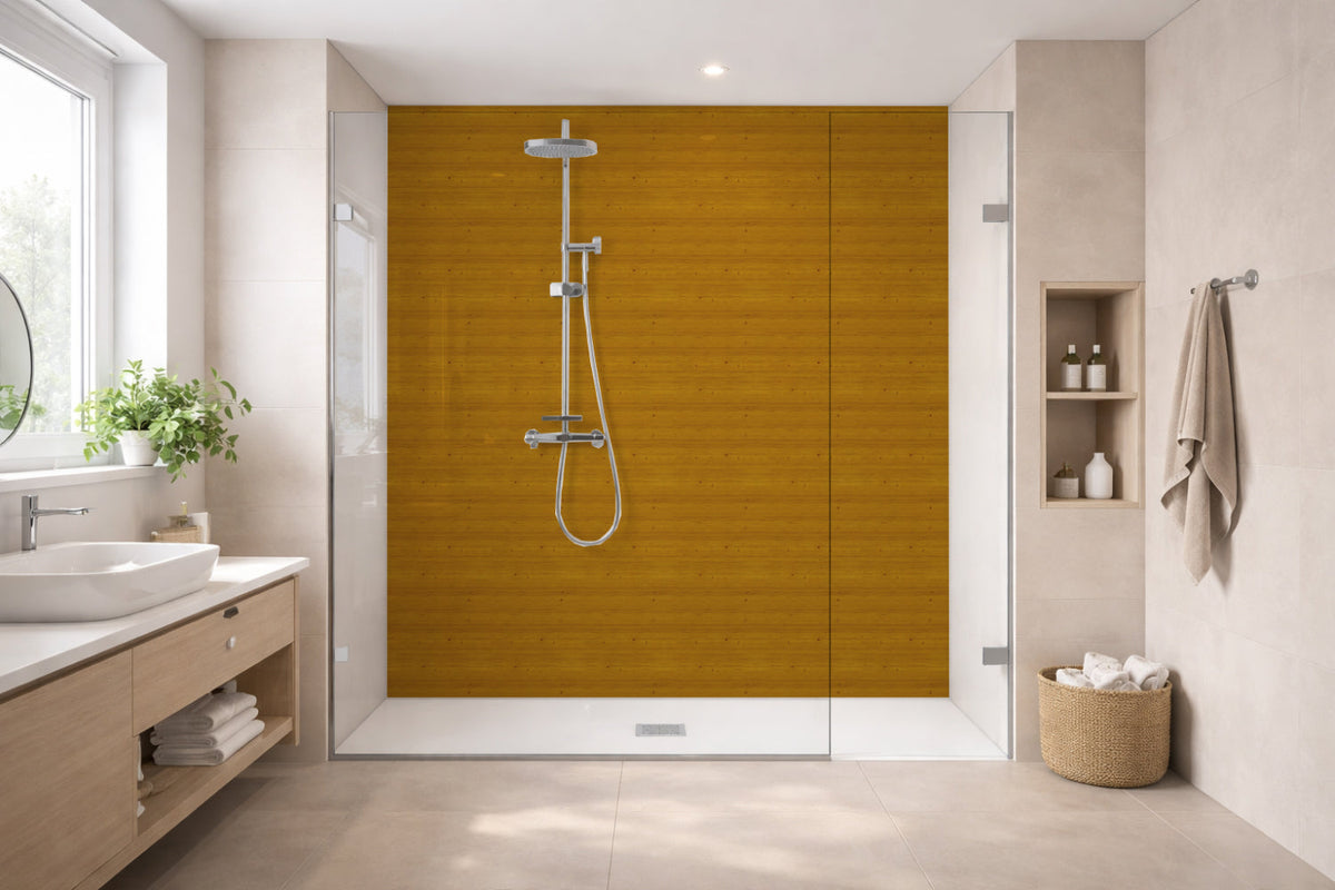 Toilettenrückwand Holzoptik