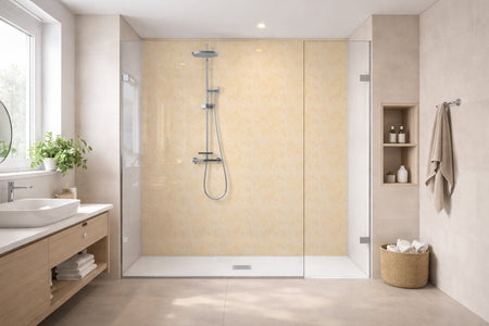 Toilettenrückwand Holzoptik
