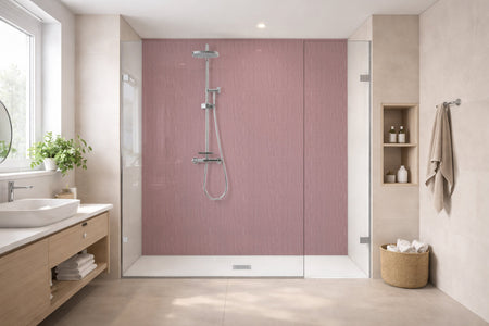 Toilettenrückwand Holzoptik