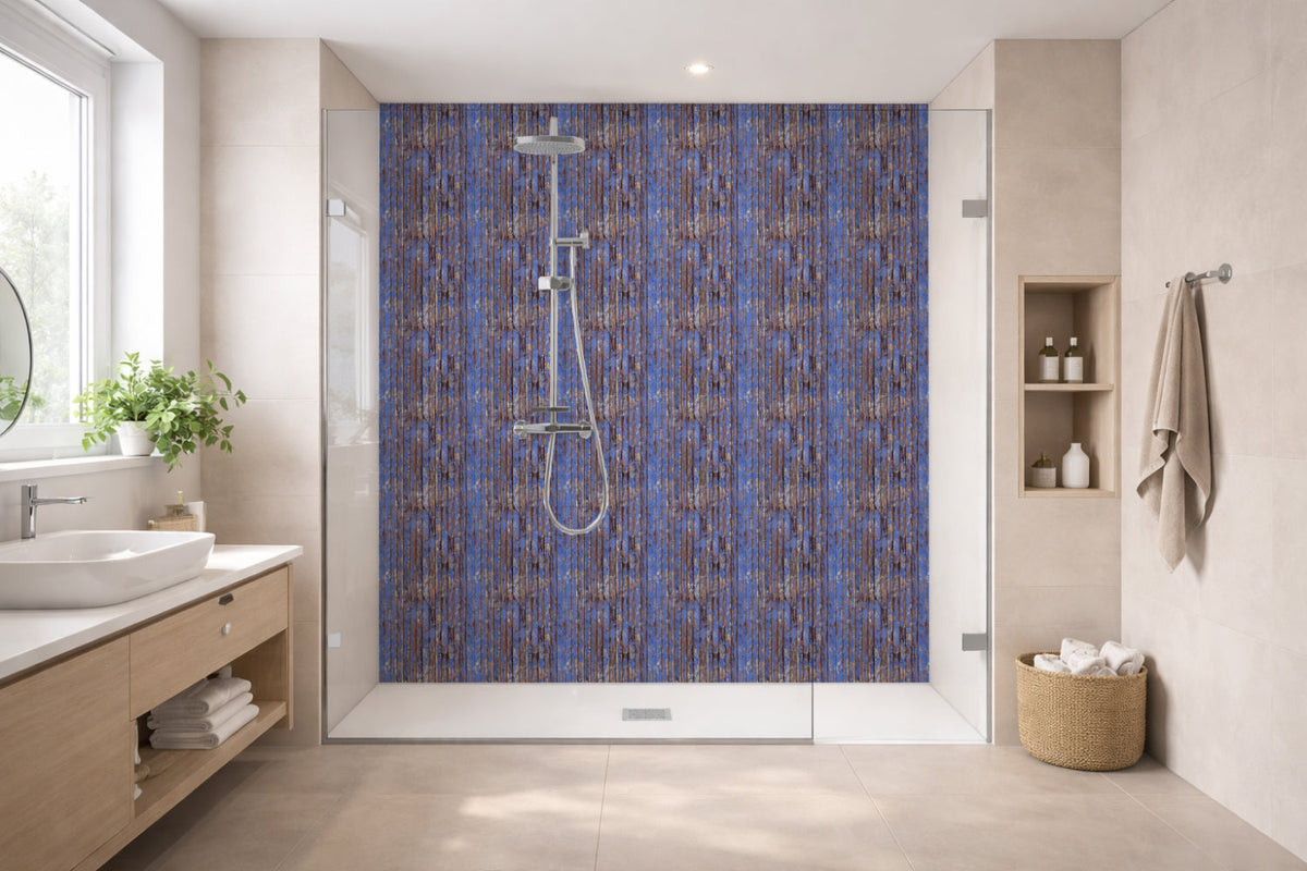 Toilettenrückwand Holzoptik