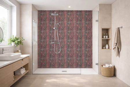 Toilettenrückwand Holzoptik