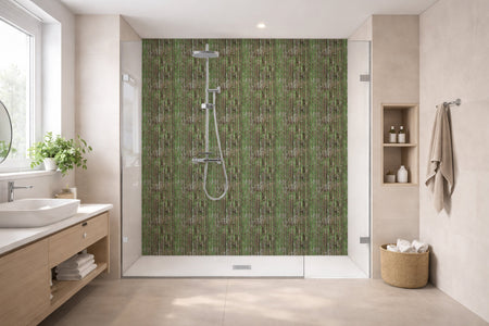 Toilettenrückwand Holzoptik