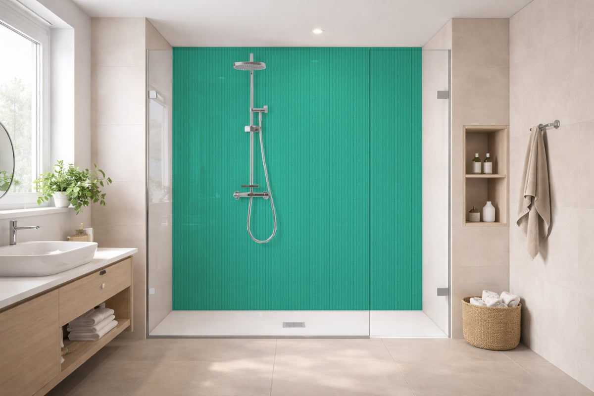 Toilettenrückwand Holzoptik
