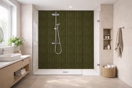 Toilettenrückwand Holzoptik