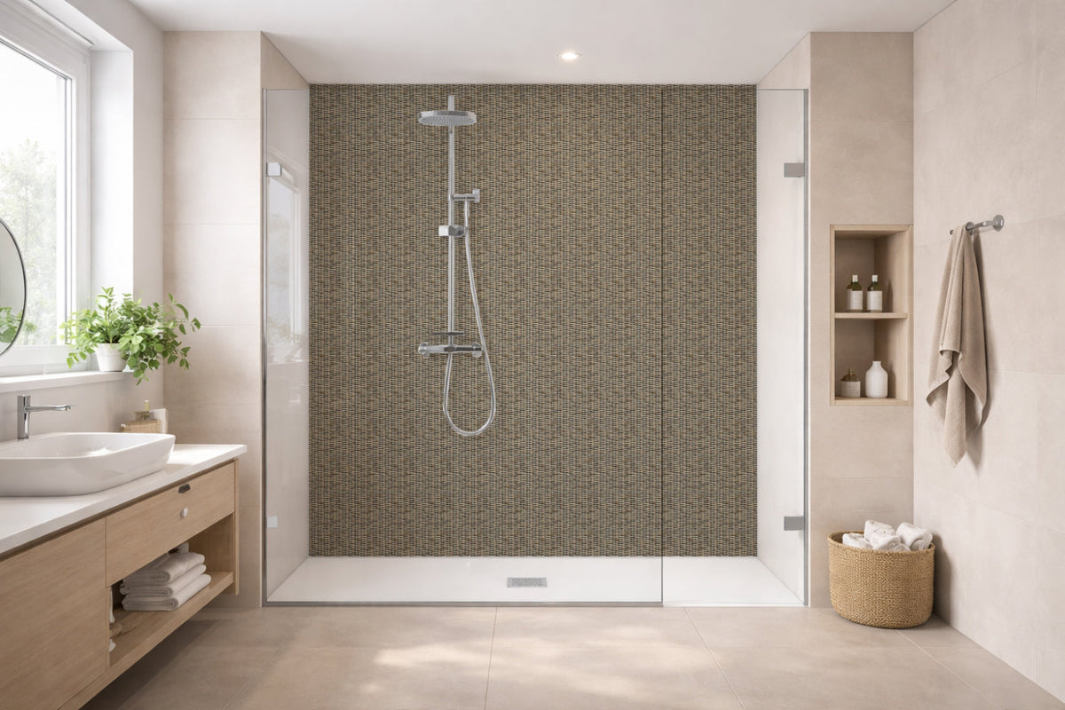 Toilettenrückwand Holzoptik