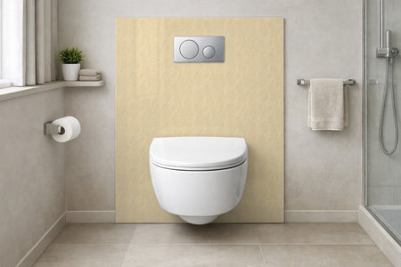 Toilettenrückwand Holzoptik