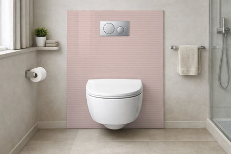 Toilettenrückwand Holzoptik
