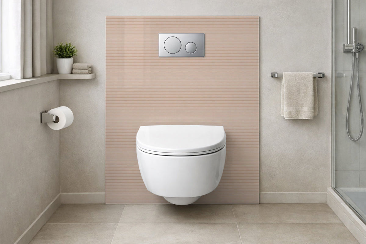 Toilettenrückwand Holzoptik