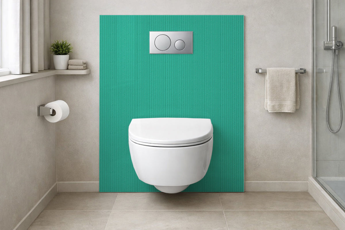 Toilettenrückwand Holzoptik