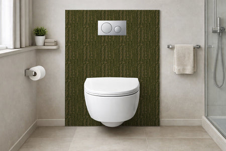 Toilettenrückwand Holzoptik