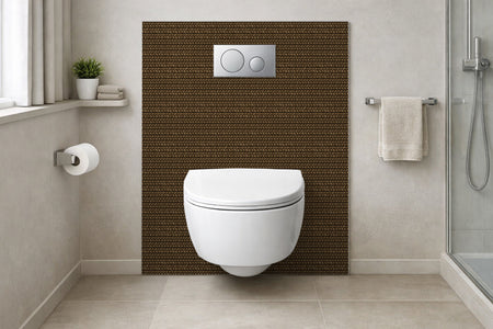 Toilettenrückwand Holzoptik