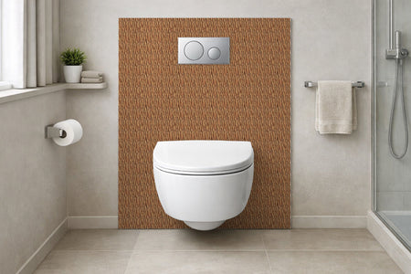 Toilettenrückwand Holzoptik