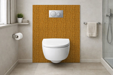 Toilettenrückwand Holzoptik