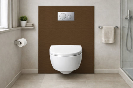Toilettenrückwand Holzoptik
