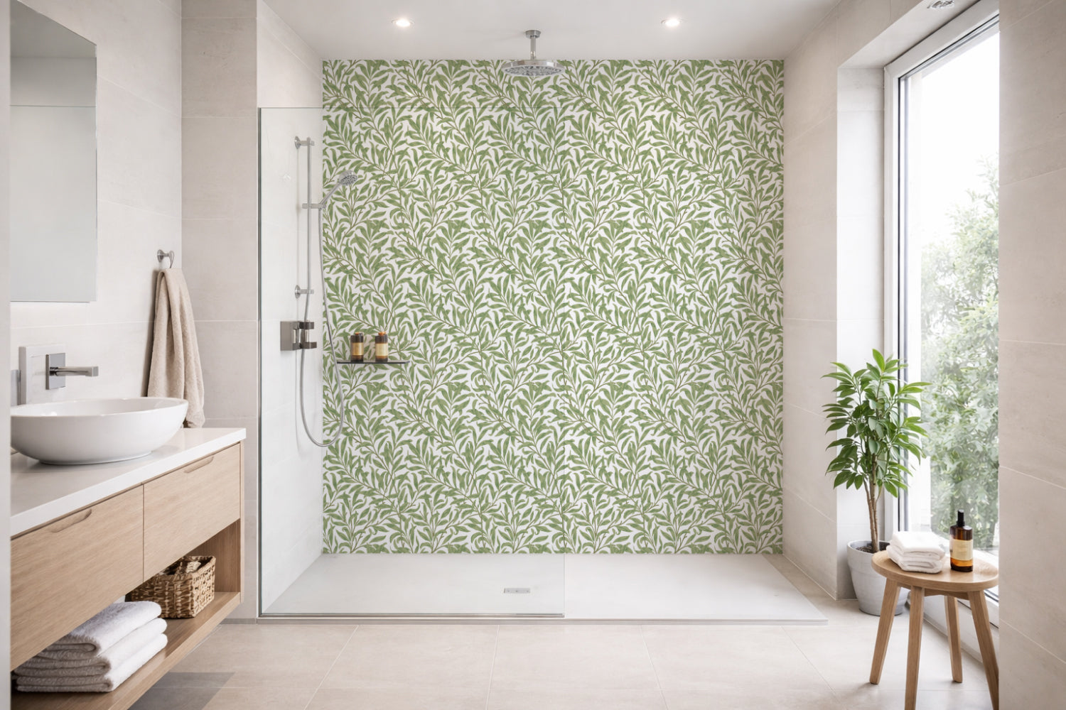 Toilettenrückwand Musteroptik
