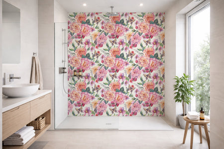 Toilettenrückwand Musteroptik