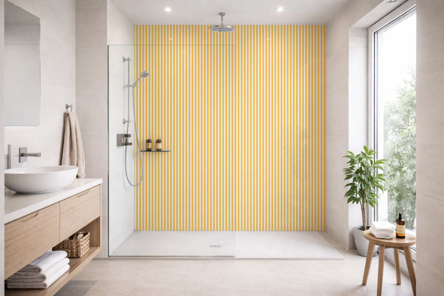 Toilettenrückwand Musteroptik